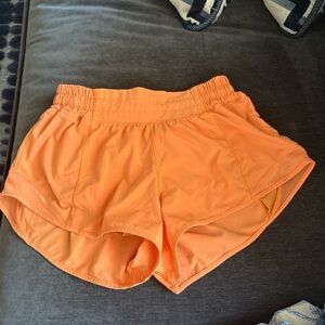 Women's Orange Athletic Shorts